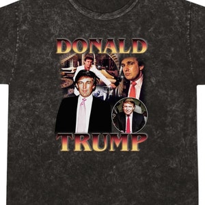 Premium Throwback Trump Shirt, Retro Donald Trump Tee, Custom Photo Vintage 90s Graphic, Bootleg Rap Trump Shirt, Custom Design T-Shirt