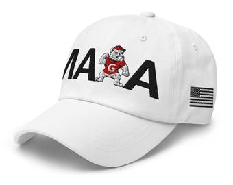 Unisex MAGA Georgia Bulldogs Hat, Trump Rally Cap