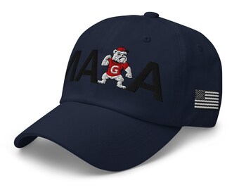 Unisex MAGA Georgia Bulldogs Hat, Adjustable Cotton Twill Cap