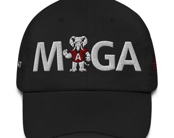 MAGAアラバマエレファントハット、ロールタイドアジャスタブルキャップ