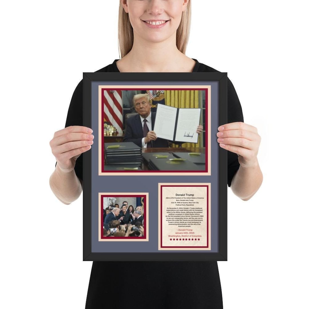 Donald Trump Inauguration Photo Collage Frame, MAGA Gift - Etsy