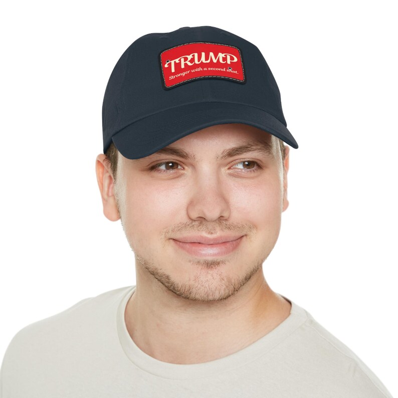 Trump 2025 Hat: Stronger With A Second Shot, MAGA Rally Cap image 9