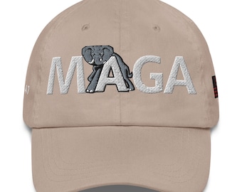 MAGA Alabama Hat: Elephant Design, Adjustable Cotton Twill Cap