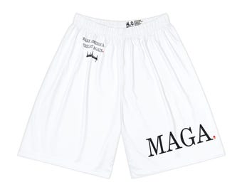 Trump Mens Shorts MAGA Patriotic Shorts Mens Trump Sports Shorts