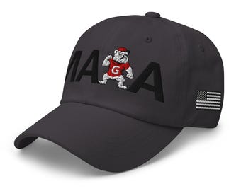 Unisex MAGA Georgia Bulldogs Hat, Adjustable Cotton Twill Cap
