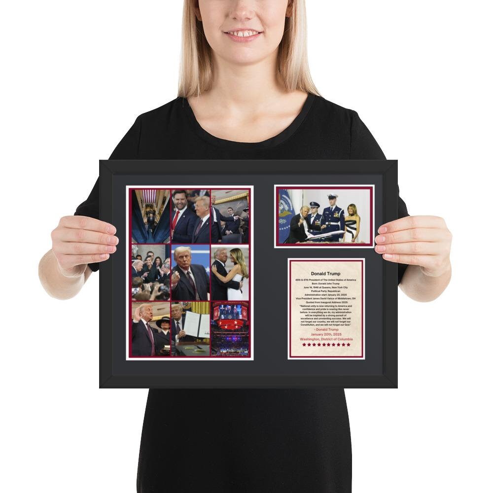 Trump Inauguration Mosaic Photo Frame, MAGA Gift - Etsy