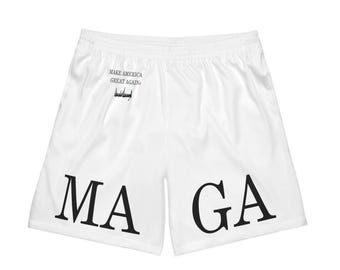 Trump Mens Shorts MAGA Patriotic Shorts Mens Trump Sports Shorts