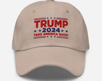 Trump 2024 Stickerei Cap, Take America Back,Politik Hut