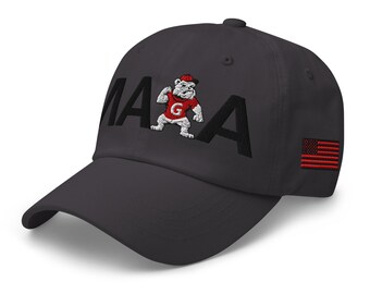 MAGA Georgia Bulldogs Hat, Adjustable Cotton Twill Cap
