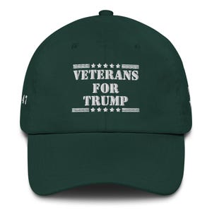 Unisex Veterans For Trump Military Medal Cap, Military MAGA Trucker Cap, USA Military Gift, Political Support Hat, Support Trump Cap