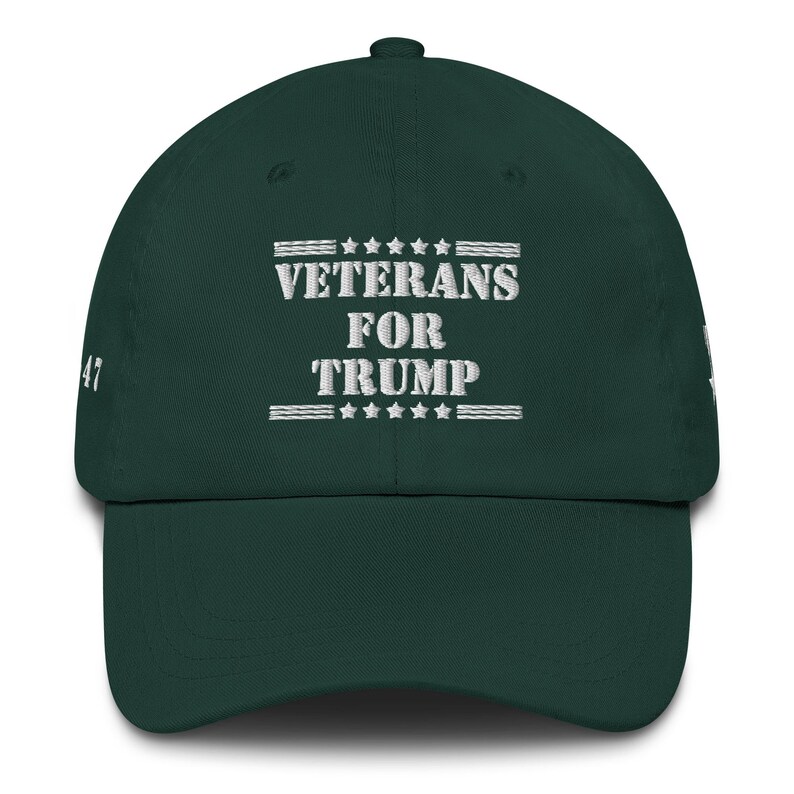 Unisex Veterans For Trump Military Medal Cap, Military MAGA Trucker Cap, USA Military Gift, Political Support Hat, Support Trump Cap