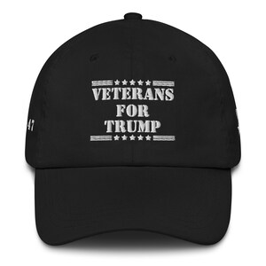 Unisex Veterans For Trump Military Medal Cap, Military MAGA Trucker Cap, USA Military Gift, Political Support Hat, Support Trump Cap