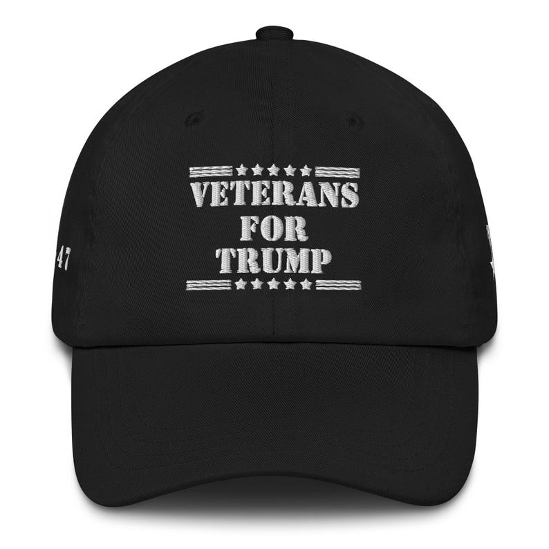 Unisex Veterans For Trump Military Medal Cap, Military MAGA Trucker Cap, USA Military Gift, Political Support Hat, Support Trump Cap