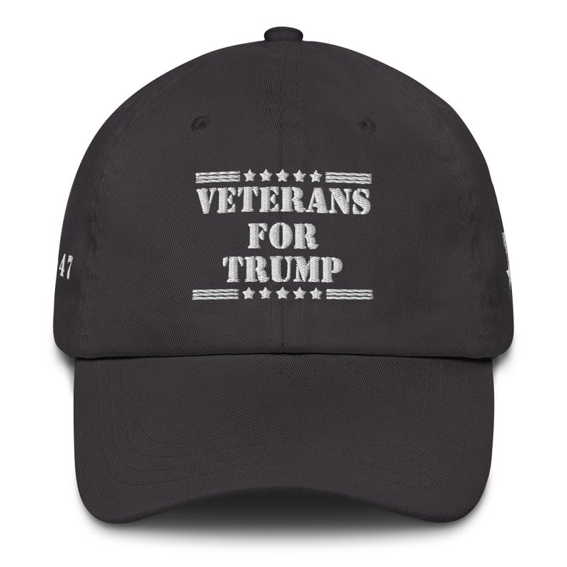 Unisex Veterans For Trump Military Medal Cap, Military MAGA Trucker Cap, USA Military Gift, Political Support Hat, Support Trump Cap