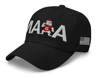 MAGA Georgia Bulldogs Hat: Trump Rally Cap