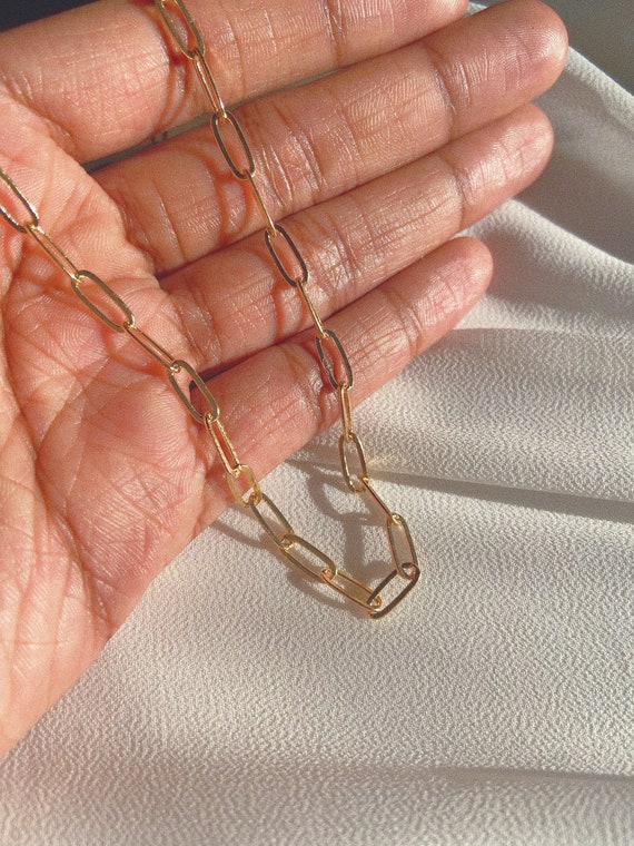 Plain chain gold sale