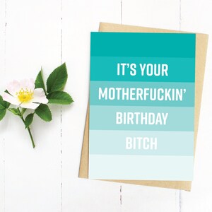 Dos tamaños, Tarjeta imprimible, Descarga instantánea, Tarjeta de cumpleaños, Celebrando, Tarjeta de celebración, Tarjeta para todas las ocasiones, Feliz cumpleaños, Blasfemia