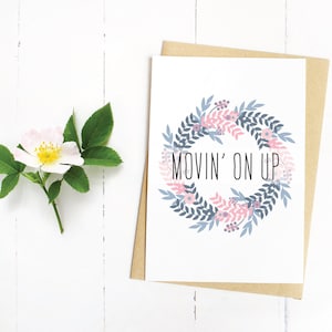 Avanzando hacia arriba, Tarjeta para todas las ocasiones, Bienvenida, Nuevo hogar, Felicitaciones, Promoción, Nuevo trabajo, Descarga instantánea, Imprimir en casa, Graduación, Subir de nivel