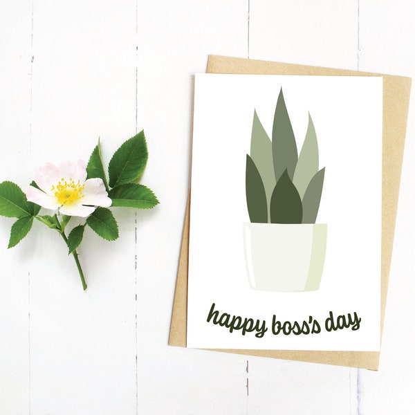 Two Sizes, Happy National Boss Day, Printable Card, Instant Download, Boss Day Card, Great Leader, Great Manager, Happy Boss's Day