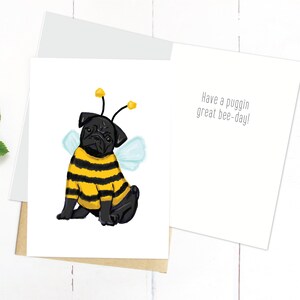 Zwei Größen, druckbare Karte, sofortiger Download, Geburtstagskarte, Feier Karte, Karte für alle Gelegenheiten, alles Gute zum Geburtstag, Mops Karte