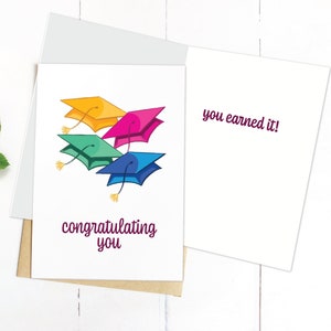 Clase de 2025, Tarjeta de Graduación, Felicitaciones, Impresión en Casa, Descarga Digital, Graduado de Preparatoria, Graduado Universitario, Felicitaciones, Lo Lograste