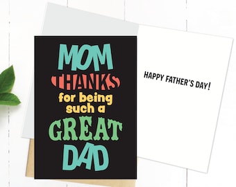 Dual Role Parents, Father&#39;s Day Card for Mom, Single Mom Card, Print at Home, Digital Download, Happy Father&#39;s Day Mom, Best Mom Ever