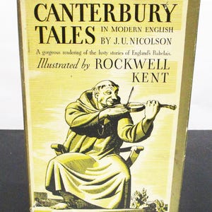 Canterbury Tales by Geoffrey Chaucer HCDJ illustrated by Rockwell Kent