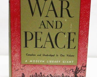 War and Peace by Leo Tolstoy HCDJ Modern Library