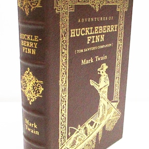 Adventures of Huckleberry Finn by Mark Twain - Leather Bound Easton Press Edition