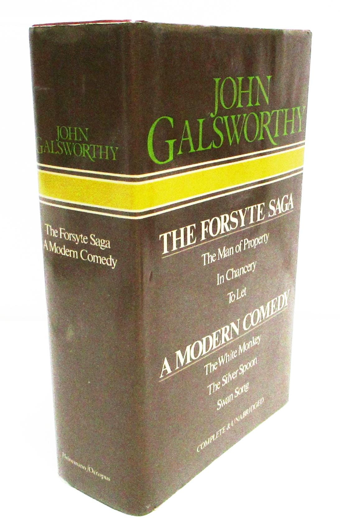 John Galsworthy - the Forsyte Saga / A Modern Comedy HCDJ - Etsy