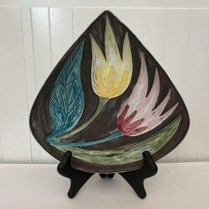 Mari Simmulson for Upsala Ekeby vintage midcentury Swedish Ceramic Plate