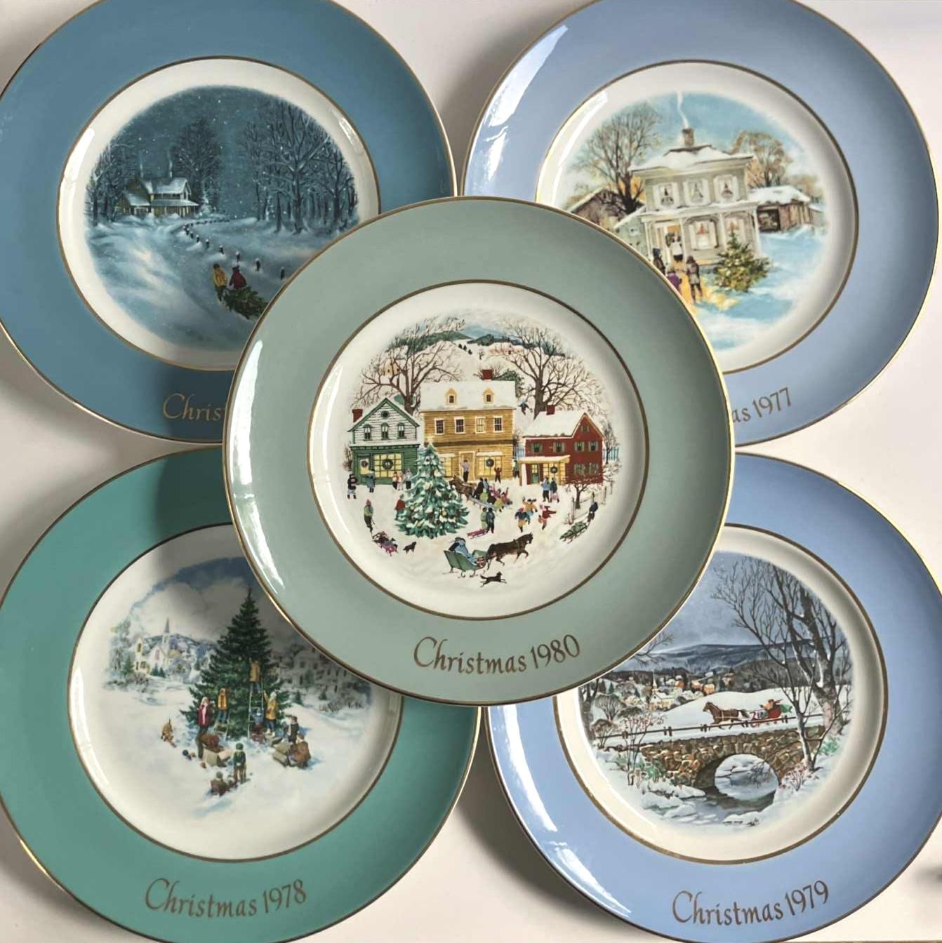 Avon Christmas Plates - Etsy