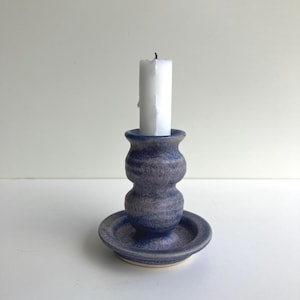 Handmade vintage ceramic studio pottery candle holder