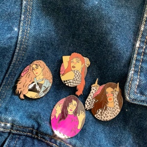 Blackpink hard enamel pins - rose,Lisa,Jennie,jisoo