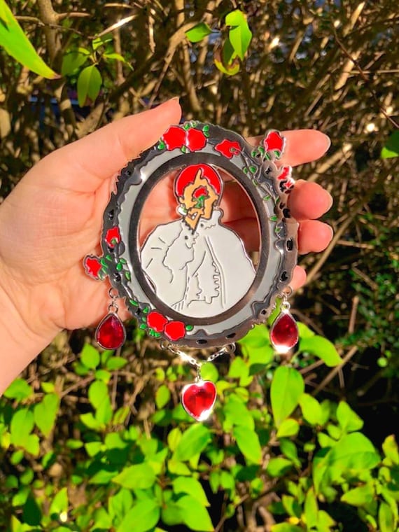 BTS PIN rose Taehyung V soft enamel pin silver plated singularity