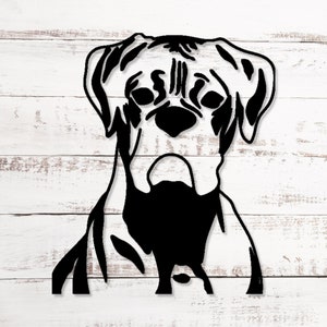 Intricate Boxer Vinyl Sticker, Detailed Dog Decal for Personalizing Items, Thoughtful Gift for Dog Enthusiasts