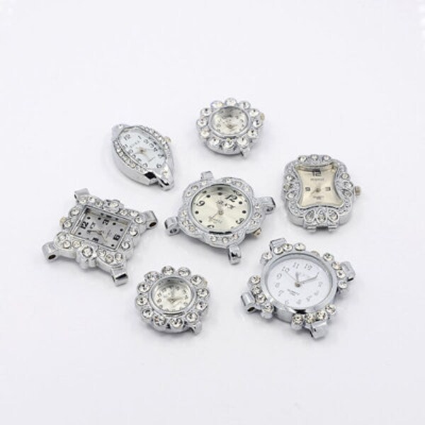 5pcs Rhinestone Watch Face