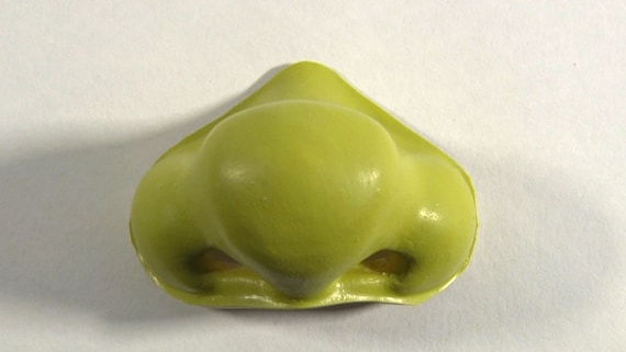 Ogre Nose, Shrek/Fiona, LATEX, Junior/Adult  with clear elastic strap