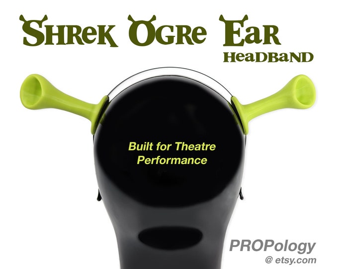 Shrek Ears On Headband Child Ogre Green