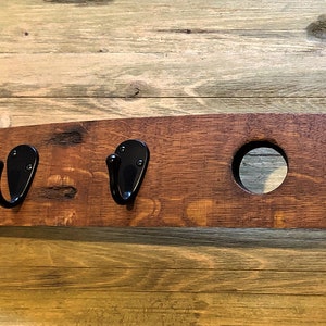 Beer Barrel Stave Rack (Pot Rack, Coat Rack, Bag Rack, Hat Rack, Towel Rack)