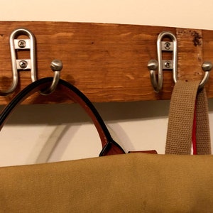 Beer Barrel Stave Rack (Pot Rack, Coat Rack, Bag Rack, Hat Rack, Towel Rack)