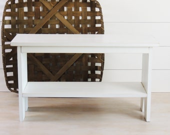 Farmhouse Bench - Ready to Ship - Made from 100% Poplar Hardwood