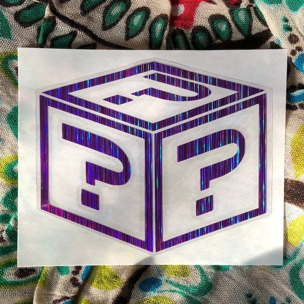 2 Sticker Set: The Box of Questions | Tipper “sticker style” vinyl decals, Tipper Music, EDM sticker, Tipper and Friends,  question mark art