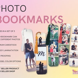 Personalized Photo Bookmarks | Customize with Your Image, Laminated, Premium Cardstock, Fast Turnaround, Made in the USA, Small Business