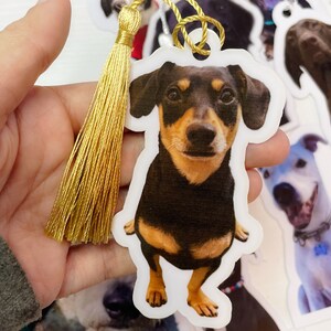 Custom Dog Cut Out Photo Bookmarks Personalized Pet Gift for Dog Lovers, Dog Owner Present, Pet Memorial Keepsake image 10