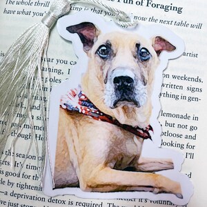 Custom Dog Cut Out Photo Bookmarks Personalized Pet Gift for Dog Lovers, Dog Owner Present, Pet Memorial Keepsake image 5