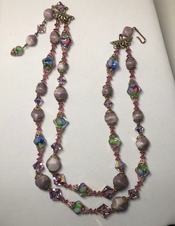 Lovely Lavender vintage Vendome Necklace