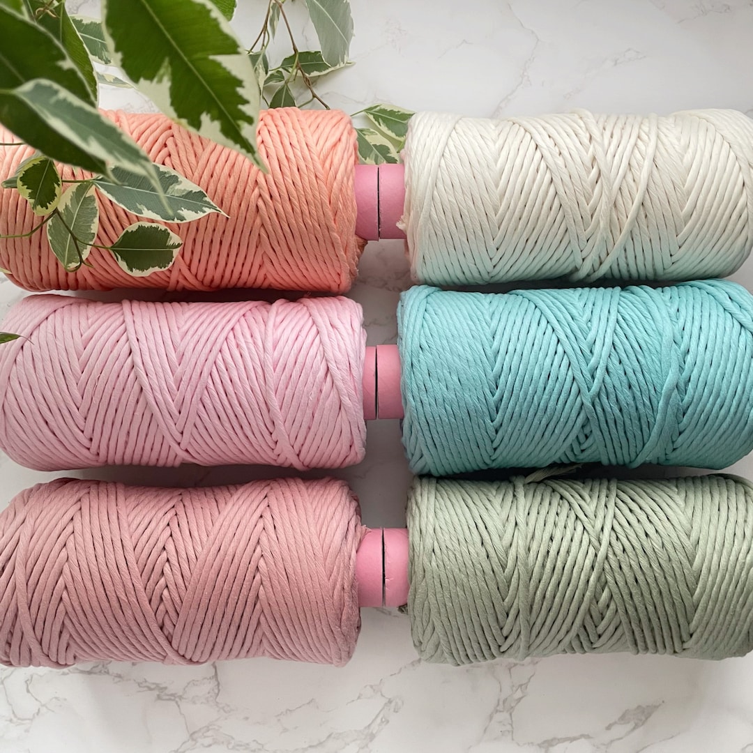 5mm Egyptian Cotton Macramé String - Single Twist - Etsy