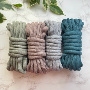 Chunky Cotton String Fibre Pack - Macrame Cord - Weaving - Fibre Arts - Yarn Bundle