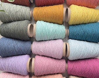 Cotton Warp String - 22 Colours - Yarn - Warp Thread - Weaving - Crochet - Fibre Arts